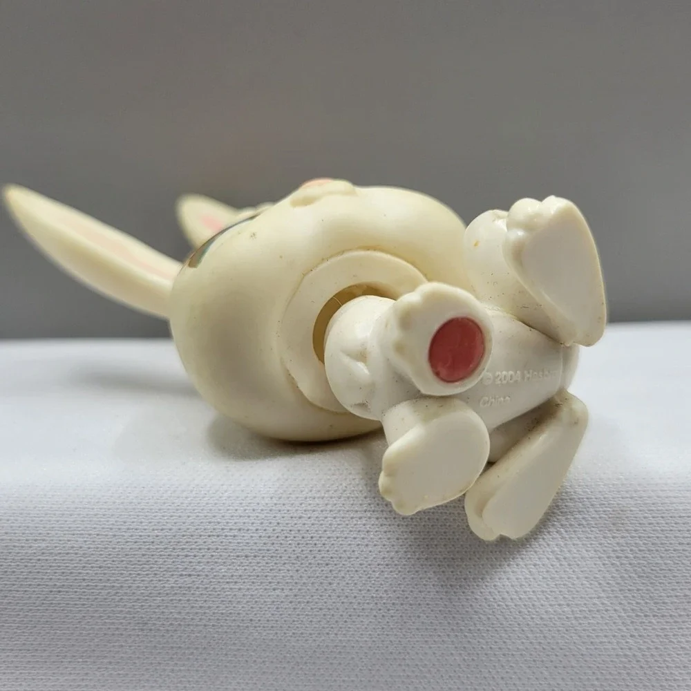 Littlest Pet Shop LPS #3 White Rabbit Bunny Blue Eyes Hasbro Figure